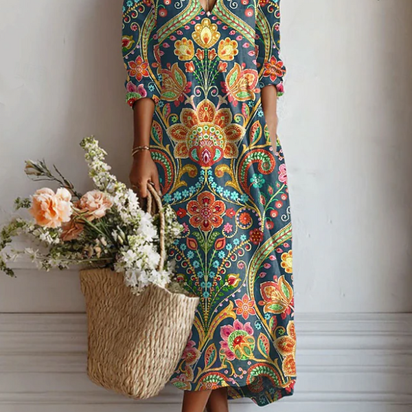 Isolde | Robe Imprimée Bohème