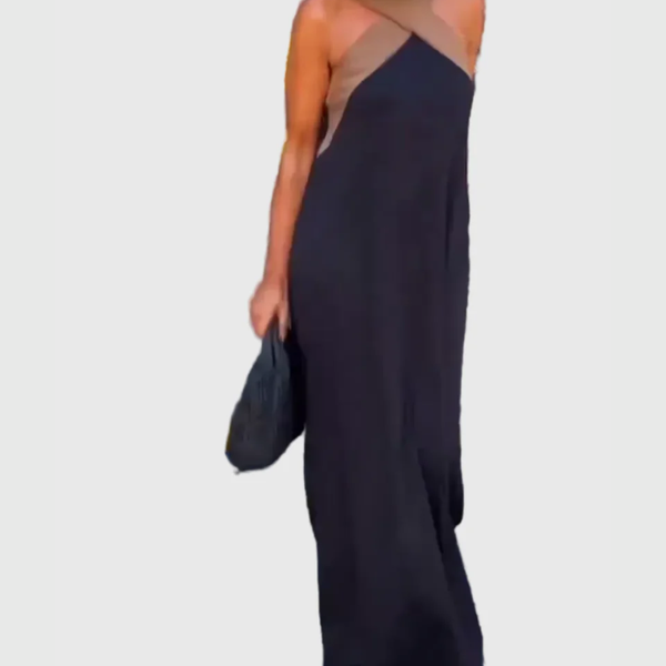 Léna | Robe Maxi Croisée Élégante