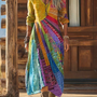 Héloïse | Robe Imprimée Patchwork Bohème