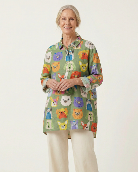 Cléophée | Blouse Artistique Animaux Pop