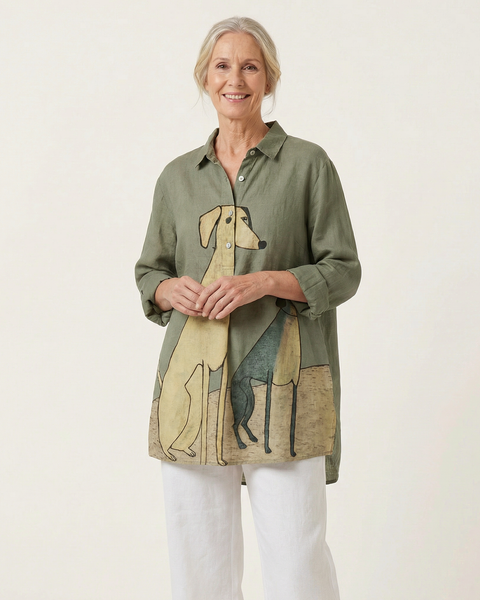 Odeline | Blouse Artistique Esquisse Canine