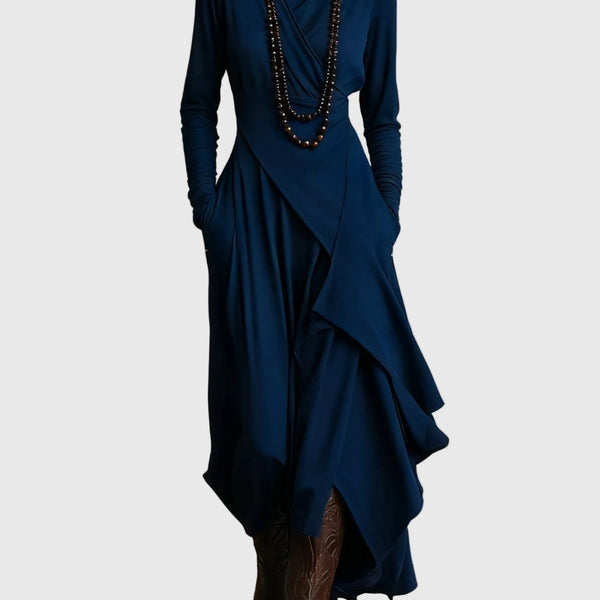 Isabeau | Robe Maxi Drapée Élégance