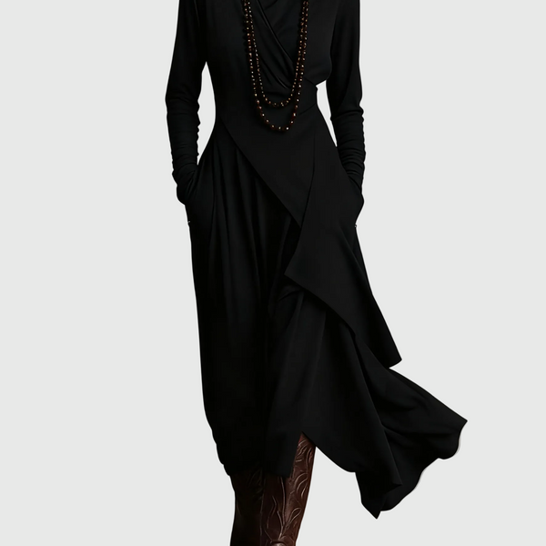 Isabeau | Robe Maxi Drapée Élégance