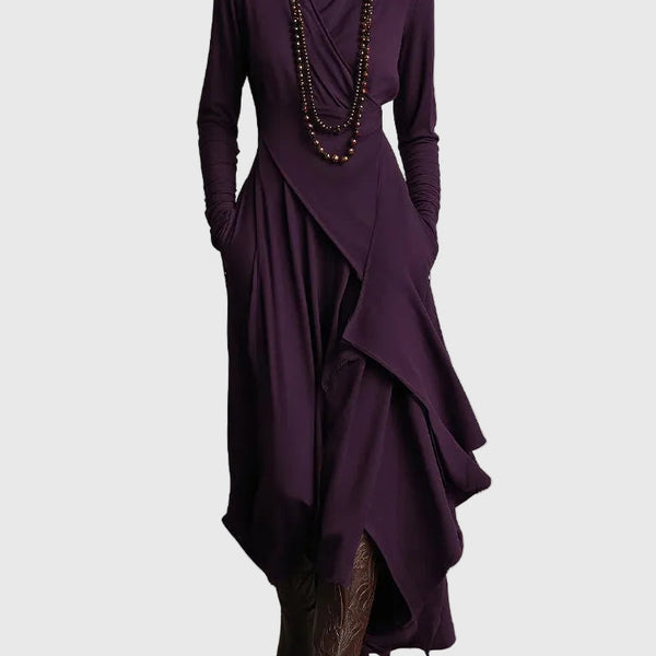 Isabeau | Robe Maxi Drapée Élégance