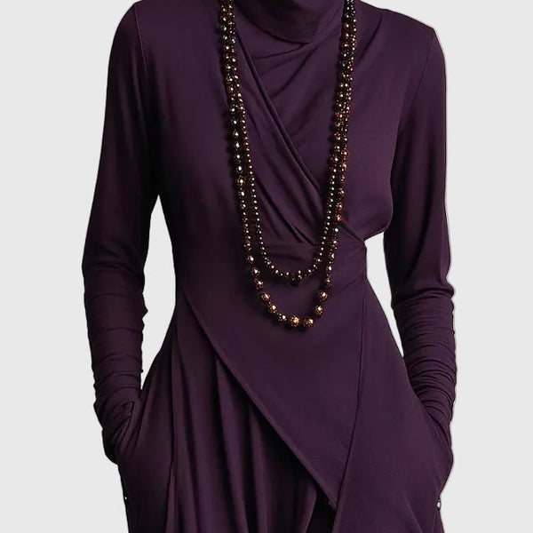 Isabeau | Robe Maxi Drapée Élégance