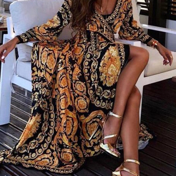 Faye | Robe Maxi Cache-Cœur