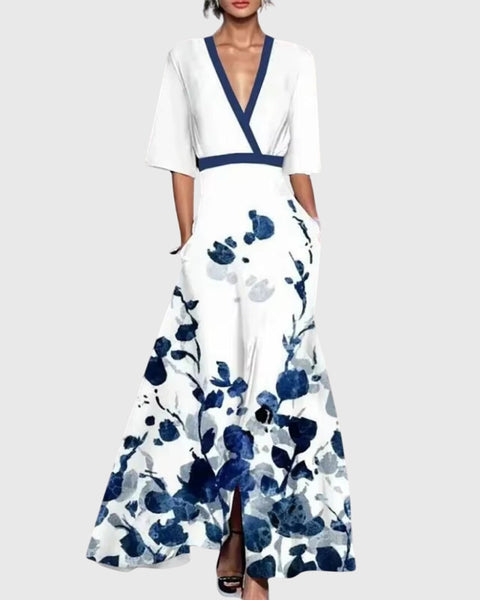 Victoire | Robe Maxi Florale Élégante