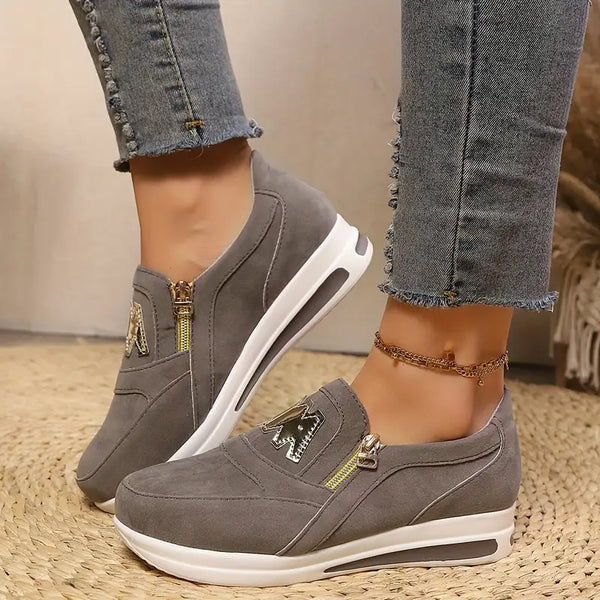 Mélina | Baskets Slip-On Zip Chic