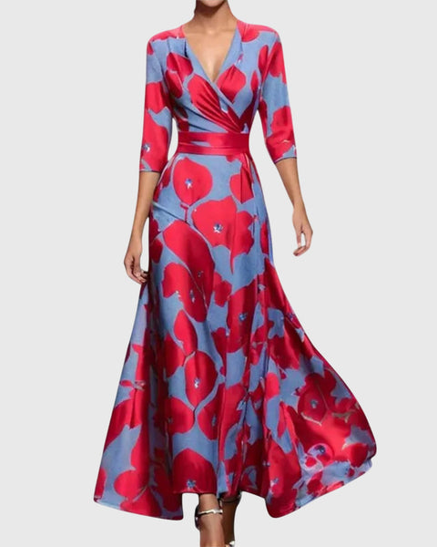 Sidonie | Robe Maxi Cache-Cœur Florale