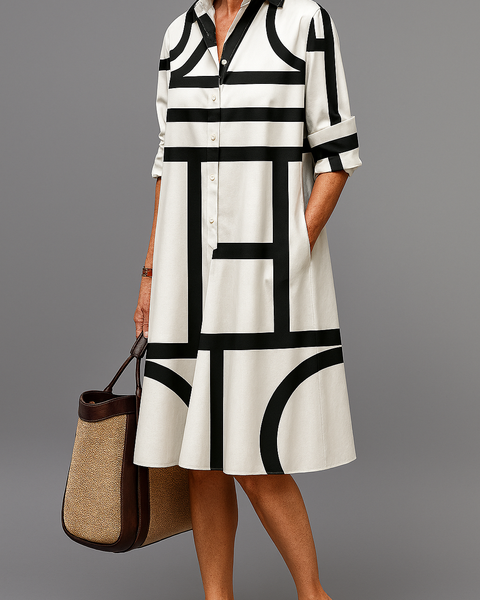 Ellie | Robe Midi Contemporaine