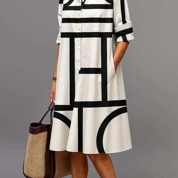 Ellie | Robe Midi Contemporaine