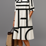 Ellie | Robe Midi Contemporaine