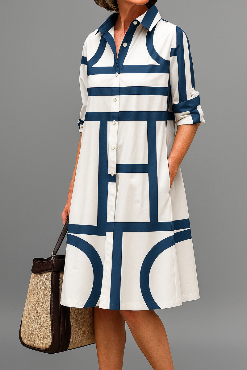 Siena | Robe Midi Graphique