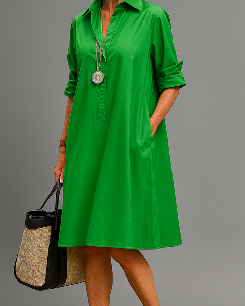 Maïwenn | Robe Midi Minimaliste
