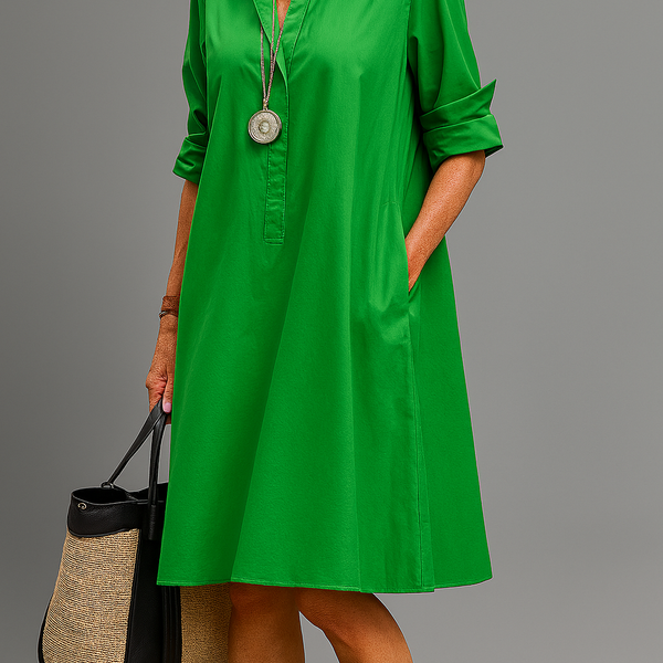 Maïwenn | Robe Midi Minimaliste