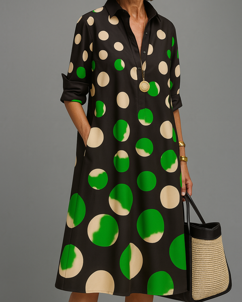 Bérénice | Robe Midi Graphique