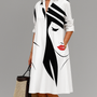 Bella | Robe Midi Artistique