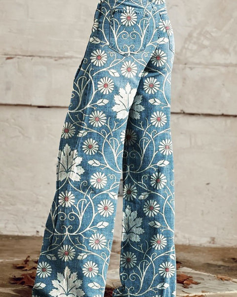 Éléonore | Pantalon Fleuri