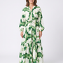 Garance | Robe Maxi Imprimé Nature Élégance Fluide