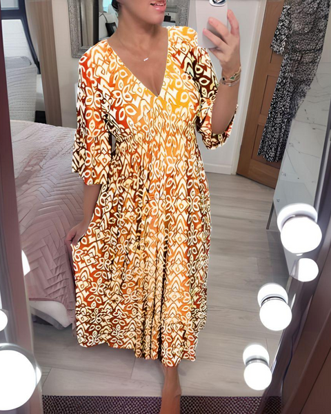 Héloïse | Robe Midi Imprimée
