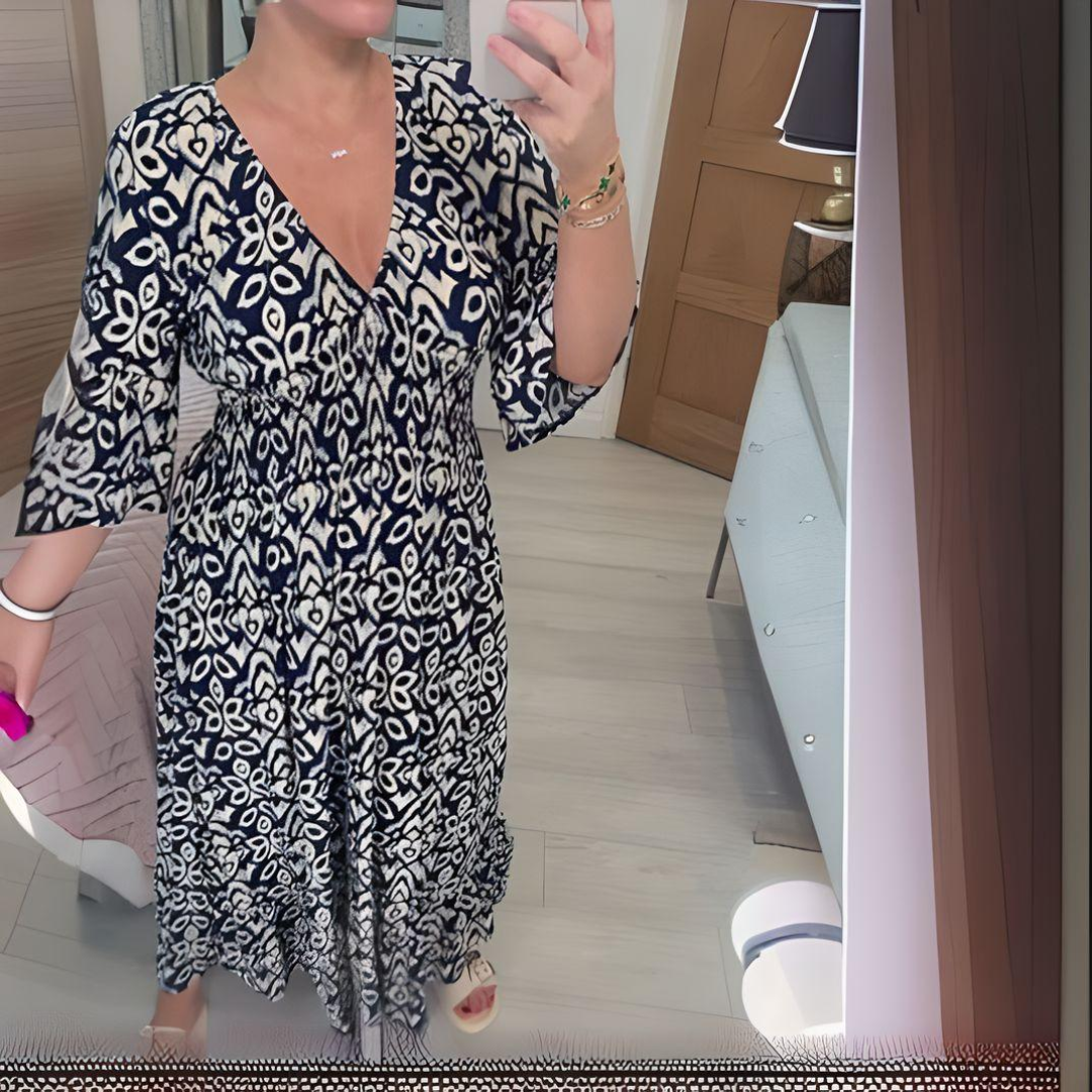 Héloïse | Robe Midi Imprimée