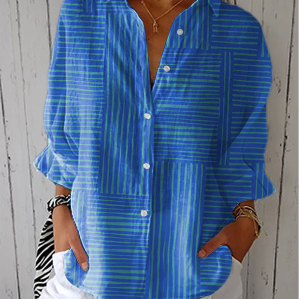 Félin | Blouse Rayures Modernes
