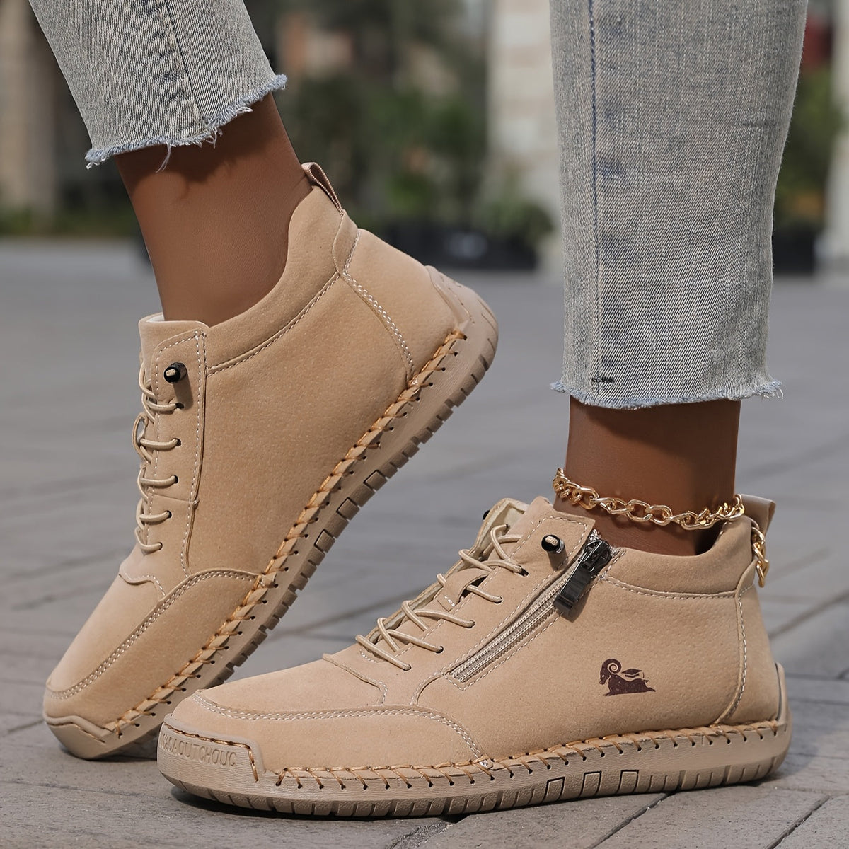 Maura | Baskets Zip Confort Nature