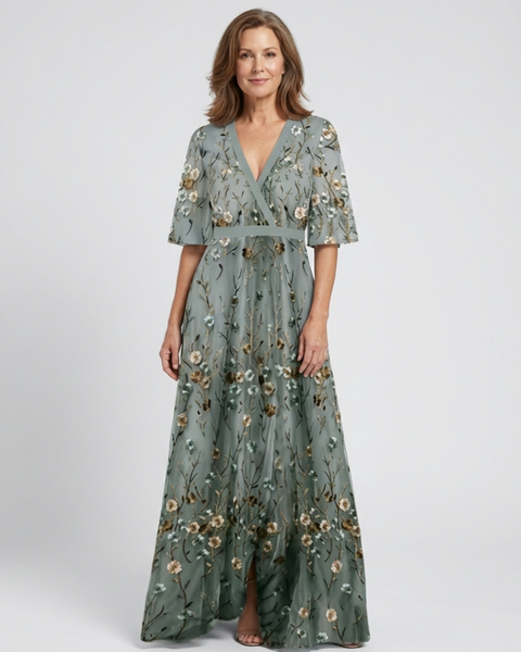 Céliane | Robe Maxi Fleurie Élégance Naturelle