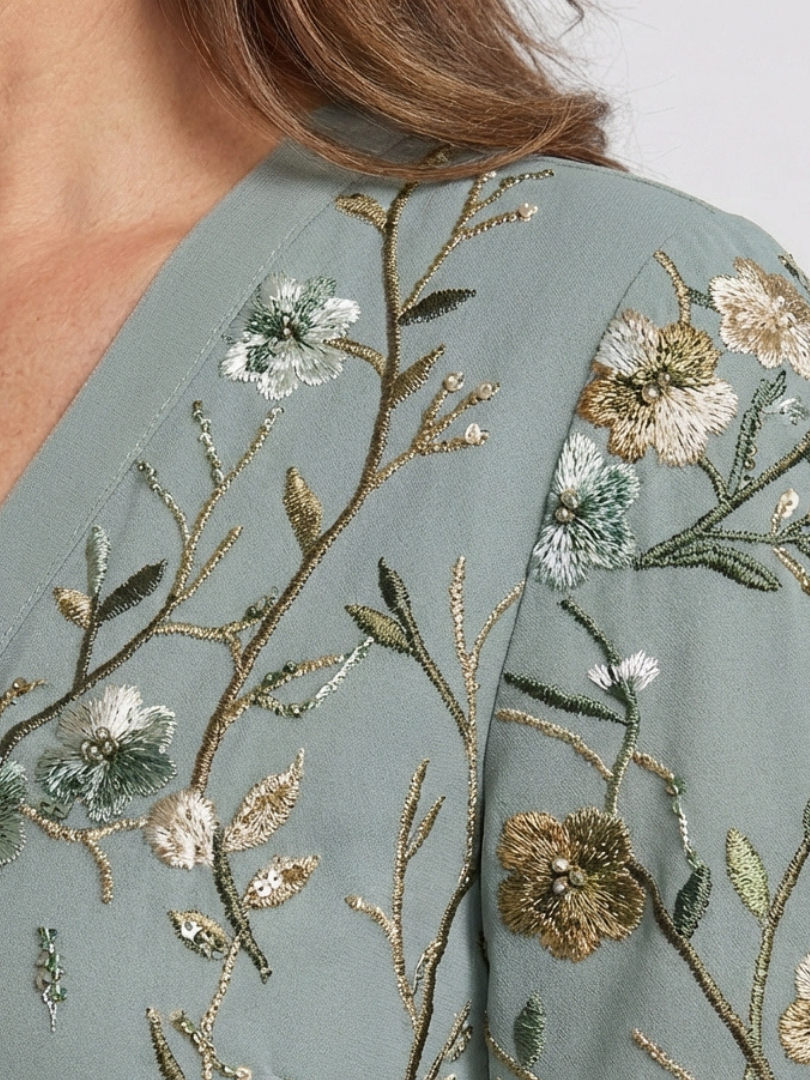 Céliane | Robe Maxi Fleurie Élégance Naturelle