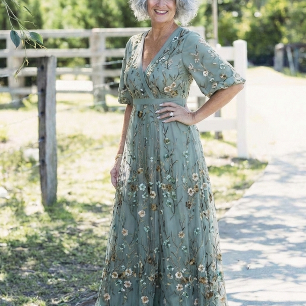 Céliane | Robe Maxi Fleurie Élégance Naturelle