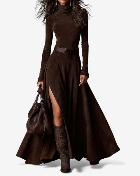 Héloïse | Robe Maxi Suédée Élégance