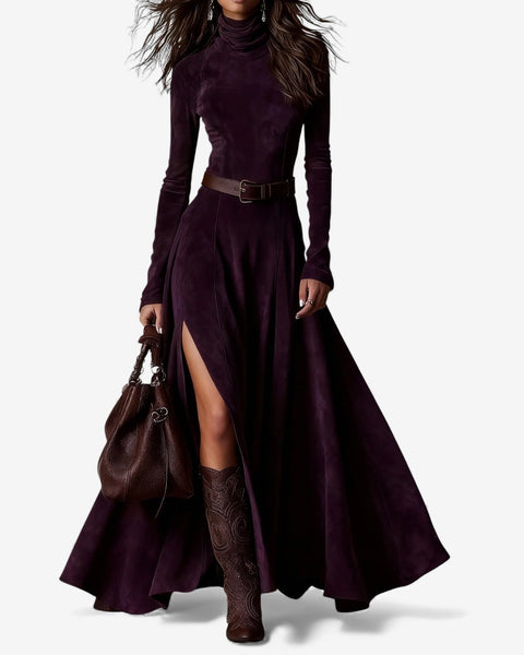 Héloïse | Robe Maxi Suédée Élégance