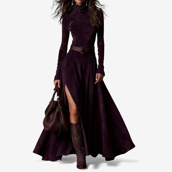 Héloïse | Robe Maxi Suédée Élégance