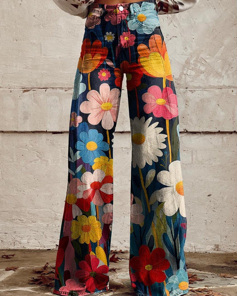 Anaëlle | Pantalon Fleuri