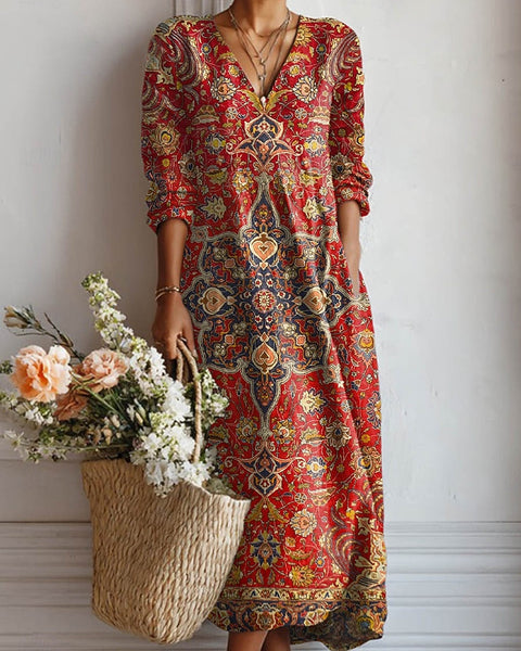 Eulalie | Robe Imprimée Orientale