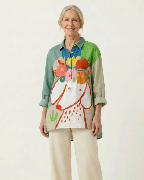 Églantys | Blouse Artistique Fleurie
