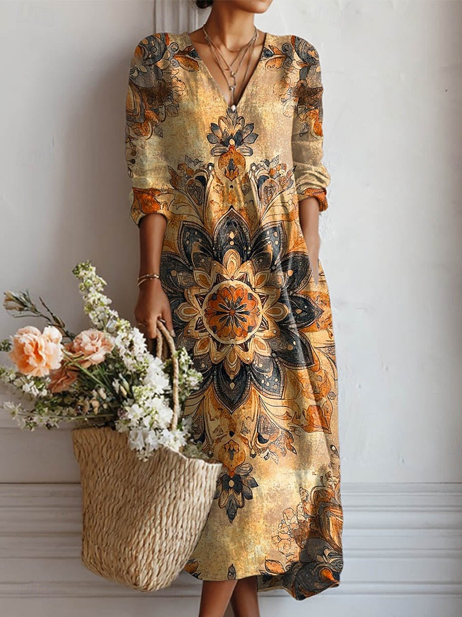 Olympe | Robe Imprimée Mandala