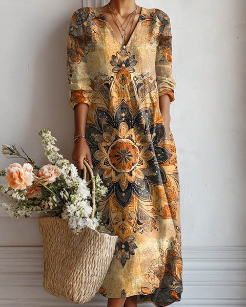 Olympe | Robe Imprimée Mandala
