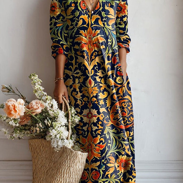 Calixte | Robe Imprimée Baroque