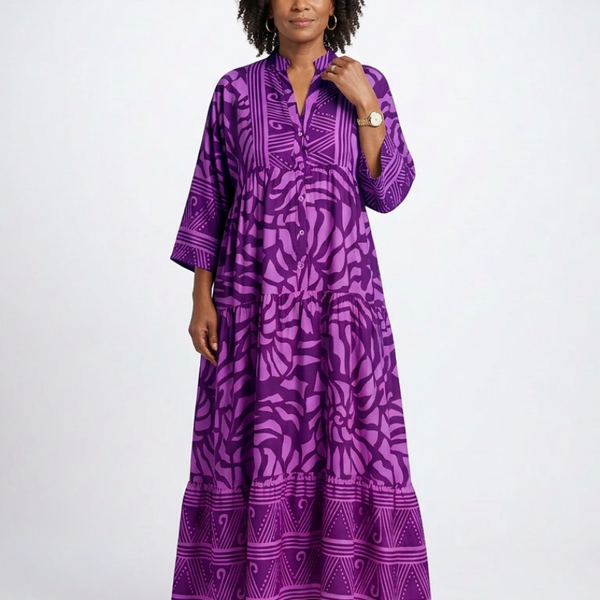 Louna | Robe Maxi Imprimé Bohème