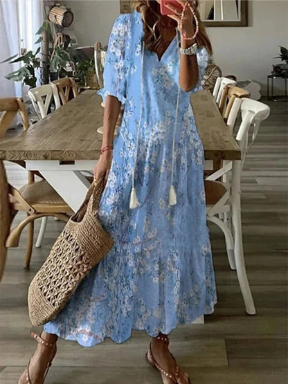 Michaela | Robe Maxi Bohème Chic