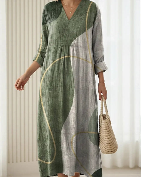 Maëlys | Robe Imprimée Minimaliste