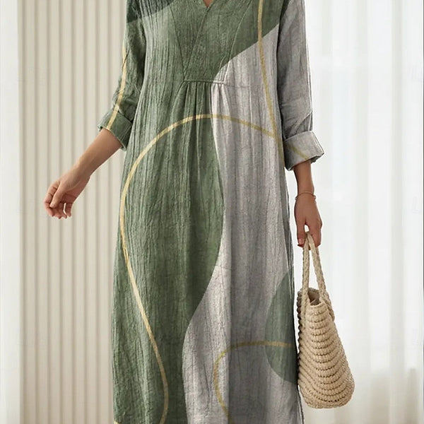 Maëlys | Robe Imprimée Minimaliste