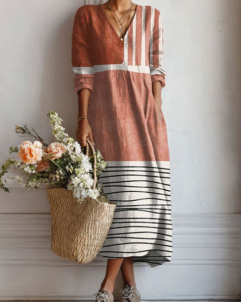 Bérénice | Robe Imprimée Graphique