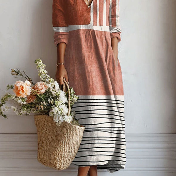 Bérénice | Robe Imprimée Graphique